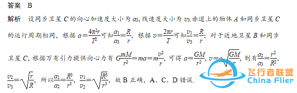 人造卫星、同步卫星的特点，同步卫星、近地卫星和地面物体的比较-7.jpg