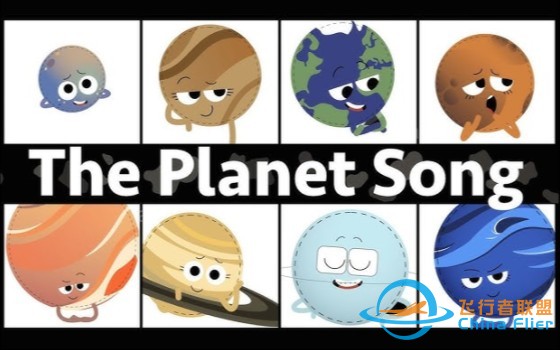 【超好听英文科普歌】太阳系八大行星英文歌曲合集planet song 水星金星地球火星木星等七大行星知识科普英文歌英语听力-1.jpg